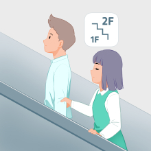7번 : 계단을 이용할 때 이미지