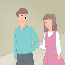 9번 : 비좁은 곳을 안내할 때 이미지