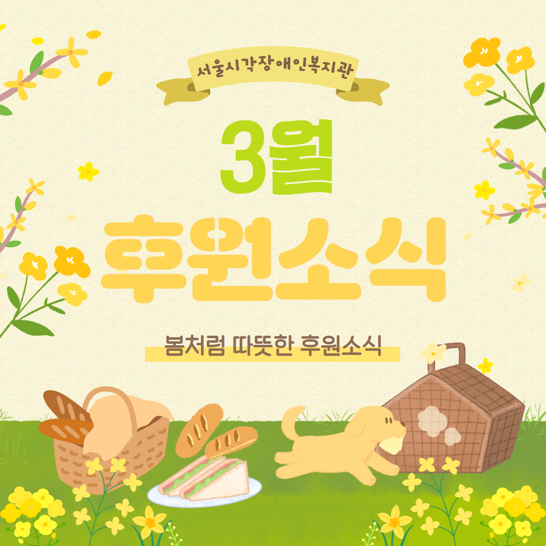 3월 후원소식